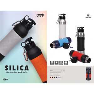 Stainless Steel Bottle with Silicon Grip (SILICA)