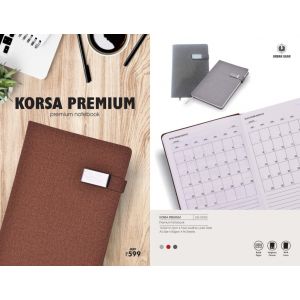 High quality faux leather Premium Notebook - KORSA Premium 