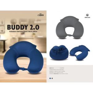 Foldable Memory Foam Neck Pillow (BUDDY 2.0)