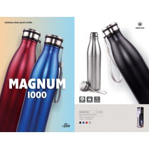 Stainless Steel and BPA-Free Sports Water Bottle (1000 ml)
