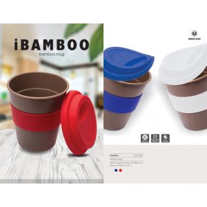 Bamboo fiber with silicon lid Coffee Mug (IBamboo)