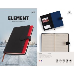Hard bound with double PU cover Notebook (ELEMENT)