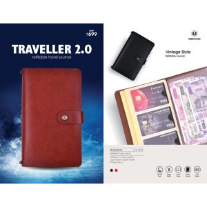 Faux leather Travel journal notebook