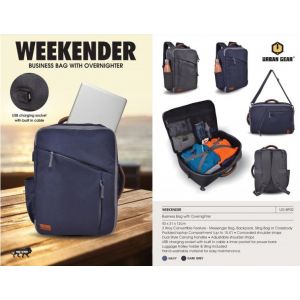Business Bag with overnighter I Messenger bag