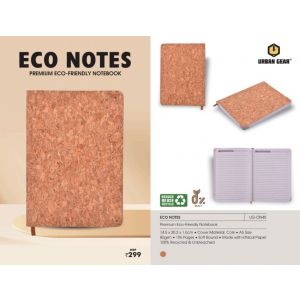 Premium eco friendly Cork notebook I  100% Recycled & Unbleached
