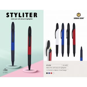 Metal pen with stylus and highlighter (Styliter)