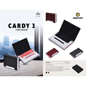 Premium faux Leather CARD Holder with Magnetic Closure (CARDY 3)