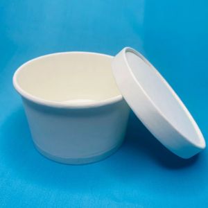 Disposable Paper food container with lid (425 ml)