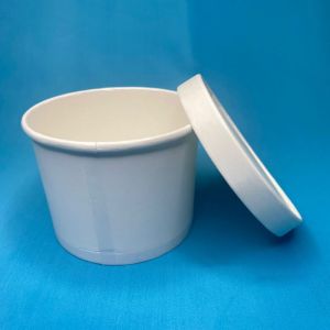 Disposable Paper food container with lid (500 ml)