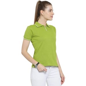 Scott International Women's Organic Cotton Polo T-Shirt (Green)