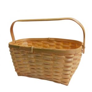 Multipurpose Natural Bamboo Basket with Handle