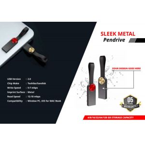 Sleek Metal Pen Drive