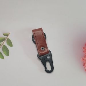 Vegan Leather Key Ring Hook Keychain for Bikes & Car