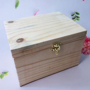 Wooden Polished Multipurpose Decorative Storage Box with Lock