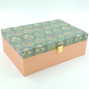 Wooden with Top prints and color inside. Fine Quality Packing Box for Gifts