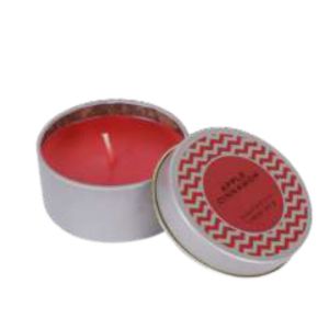 Travel Size Scented Candle Mini Tins with Lids (Set of 4)