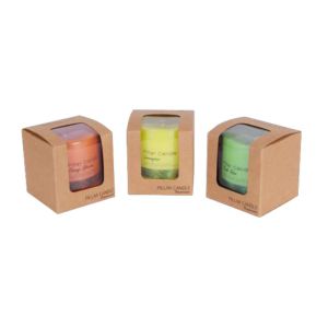 Organic Aroma Soy Wax Scented pillar candles
