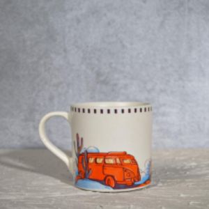 White Ceramic Coffee or Tea Mug, Traveler's Edition Main photo