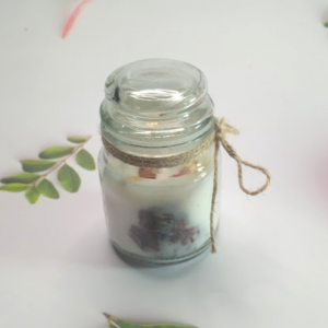 Glass bell Jar Organic Aroma Soy Wax Candle 