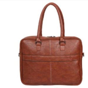 Executive Bag of Imported PU Leather from  Rare Rabbit Brwon