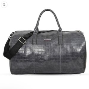 Premium Leatherette Travel Bag by Montbold Dark grey