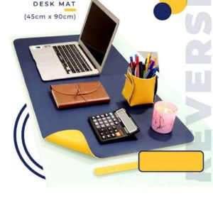 Waterproof Dual-Sided PU Pad for Laptop and Office Table Protection full view