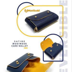 Leather Business Card Holder Dual Combination Color Poster view
