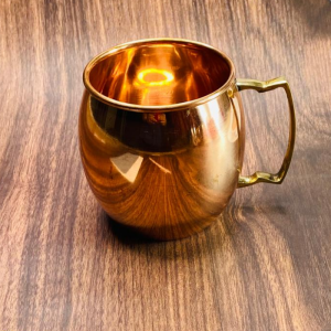  Pure Copper Moscow Mule Mug with Brass Handle (350 ml)