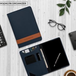 Vegan Leather Brooklyn Organizer with Replaceable Notebook