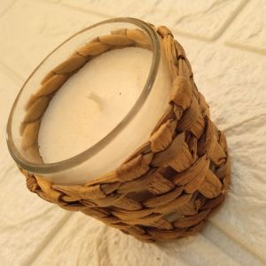  Kauna Grass Votive Candle Aromatic Soy Wax in Vanilla, Single view