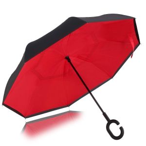 Stylish Double Layer Inverted Reversible Windproof Rain Umbrella