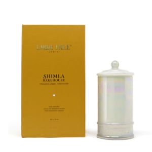 Soul of India luxury fine fragrance candles with beautiful white pearl finish glass jar (Large)