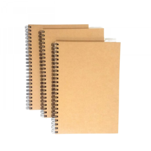 A5 Spiral Kraft Notebook | Beige Cover Clipboard Journal