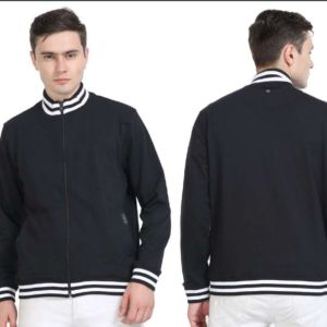 Rare Rabbit Rugby Jacket made of 100% Cotton in Unisex size Black 