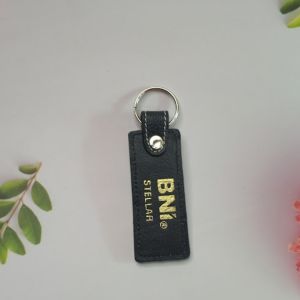 Customized vegan leather Key chain ring 