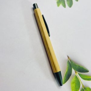 Sustainable Bamboo Ballpoint Pen with click I Eco Office Supplies 