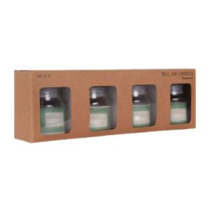 Bell Jar Organic Aroma Soy Wax Candle (set of 4)