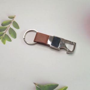 Vegan leather Customized Hook Key Ring I Keychain for Bikes & Car