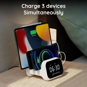 Wireless Charging Dock 3.0A Fast Charging Station overview