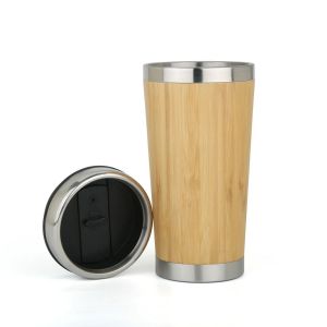 Eco Friendly Brown Natural Bamboo Flask