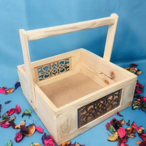 Wooden Decorative Gifting Tray with Handle