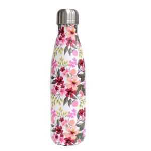 Floral Double Wall Stainless Steel Vacuum Insulated Cola Bottle for Hot and Cold Beverages