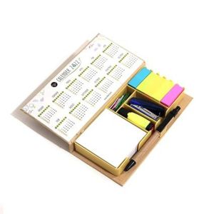 Eco-friendly Stationery Kit with Paper Calendar Open view