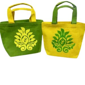 Eco Friendly Jute Bag for Office, Lunch Bag for Men And Women, Small Travel bags
