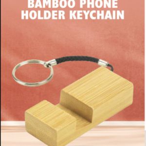 Bamboo Key Chain with Phone Holder, Main view