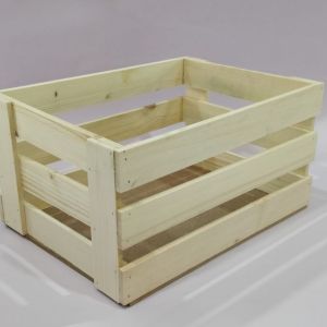 Pine Woodcraft Square Tray for Serving or Gift Packing, Woodcraft Original Plain Wooden Crate Storage Box