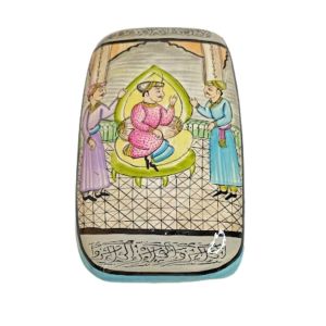 Kashmiri Paper Mache Meter Box/Multi Purpose Jewellery Box (7 x 4 Inch)