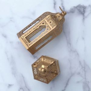 Egyptian-Themed Lantern and Candle Holder