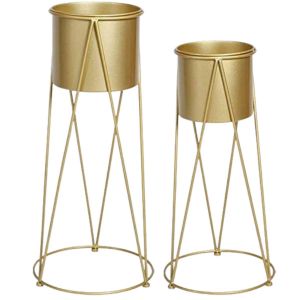 Plant Flower Stand for Indoor, Living Room, Balcony Decoration Gold Color
