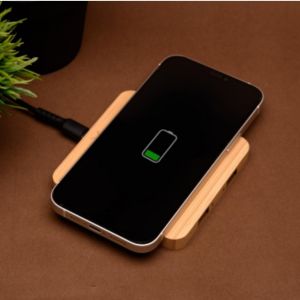 Pine Wood 2in1 Wireless Charger with USB Hub Output is compatible and can be included to carry anywhere as your travel companion.